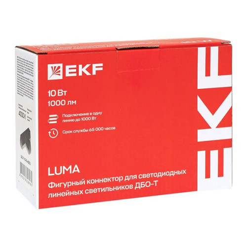 ДБО-T 10Вт черный 6500К IP20 LUMA EKF