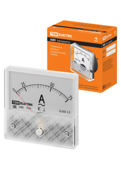 Амперметр А80Н  75А/5А-2,5, трансформаторного включения, (без поверки), TDM