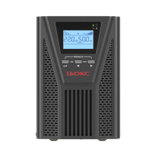 Онлайн ИБП ДКС серии Смолл Тауэр (Small Tower), 1000 ВА/900 Вт, 1/1, 2xSchuko, EPO,USB, RS-232, RJ45, з/у 1А, 3x7Ач Онлайн ИБП ДКС серии Смолл Тауэр (Small Tower), 1000 ВА/900 Вт, 1/1, 2xSchuko, EPO,USB, RS-232, RJ45, з/у 1А, 3x7Ач