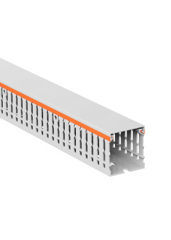 Короб перфорированный RLHF6 40x40, без галогенов, светло-серый