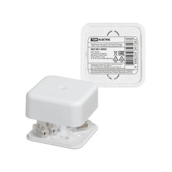 Коробка распаячная КР 50х50х20 ОП белая, IP40, с клем. колодкой, инд. штрихкод TDM