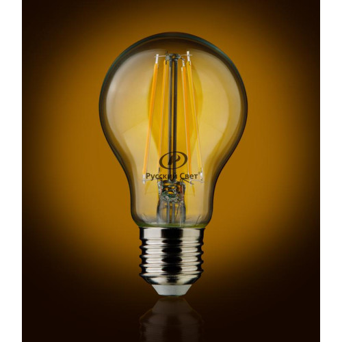 Лампа светодиодная филаментная RS LED F A55 E27 8W 220-240V 2700К 8Вт грушевидная 970лм Ra 90 15010945086 Лампа светодиодная филаментная RS LED F A55 E27 8W 220-240V 2700К 8Вт грушевидная 970лм Ra 90 15010945086