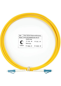 Патч-корд Cabeus FOP(S)-9-LC-LC-3M 1x9/125 OS2 LC-LC 3м LSZH желтый