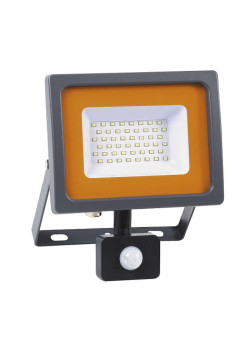 Прожектор светодиодный PFL-SC SENSOR 30Вт 6500К IP54 190-260В закален. матов. стекло JazzWay 5001411
