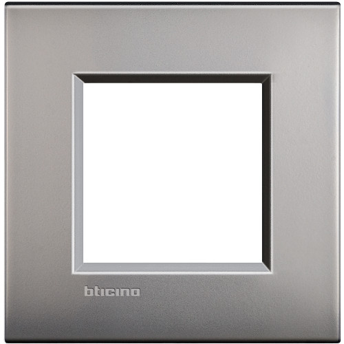 Livinglight Лицевая панель 2мод. М.никель