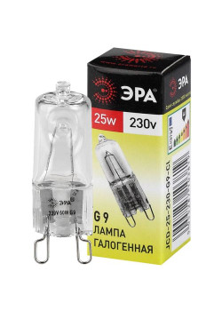 Лампа галогенная G9-JCD-25-230V-Cl 25Вт капсула G9 230В Эра C0027376
