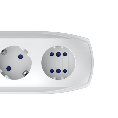 Сетевой фильтр Pilot Pro GP 6 розеток (5 евро + 1Gadget Parking) 1.8 м, автомат защиты/ Surge protector Pilot PRO GP 6 outlets (5 euro + 1 without ground) 10A / 2.2kVt, 1.8m, automatic circuit-breaker