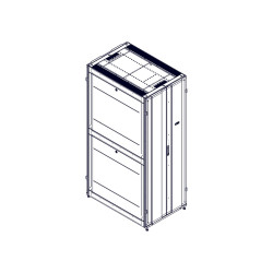 Шкаф Systeme Electric, серия Uniprom, 48U-800/1200, боковые панели 4шт, черный