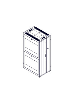 Шкаф Systeme Electric, серия Uniprom, 48U-800/1200, боковые панели 4шт, черный