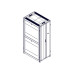 Шкаф Systeme Electric, серия Uniprom, 48U-800/1200, боковые панели 4шт, черный