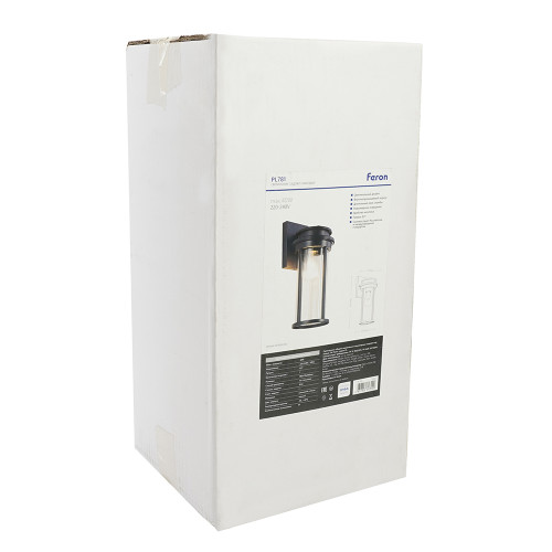 Светильник садово-парковый Feron PL781 на стену вниз 40W 220-240V E27, черный Светильник садово-парковый Feron PL781 на стену вниз 40W 220-240V E27, черный