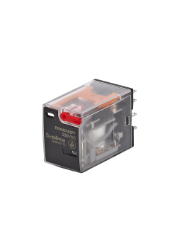 Реле 12A 2CO 230VAC тест кнопка LED