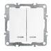 Выключатель 2-клавишный с индикатором (механизм), STEKKER, PSW10-9102-01, 250В, 10А, серия Эрна, белый Выключатель 2-клавишный с индикатором (механизм), STEKKER, PSW10-9102-01, 250В, 10А, серия Эрна, белый