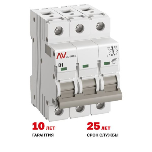 Авт. выкл. AV-6 3P 1A (D) 6kA EKF AVERES Авт. выкл. AV-6 3P 1A (D) 6kA EKF AVERES