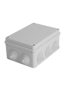 Коробка разветвительная STEKKER EBX10-310-55, 150*110*70мм,10 вводов, IP55, светло-серая (GE41242)