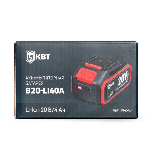 Батарея аккумуляторная B20-Li40A КВТ 104543 Батарея аккумуляторная B20-Li40A КВТ 104543