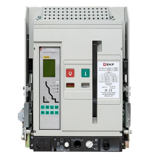 ВА-450 1600/800А 3P 65кА выкат., корзина гориз., ETU(220В AC) LCD ModBus-RTU, мп/нр/вкл.к.(220В AC), ав/доп. 1CO/2NO+4CO