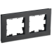 BRITE Рамка 2-местная РУ-2-2-Бр стекло черный матовый IEK BRITE Рамка 2-местная РУ-2-2-Бр стекло черный матовый IEK