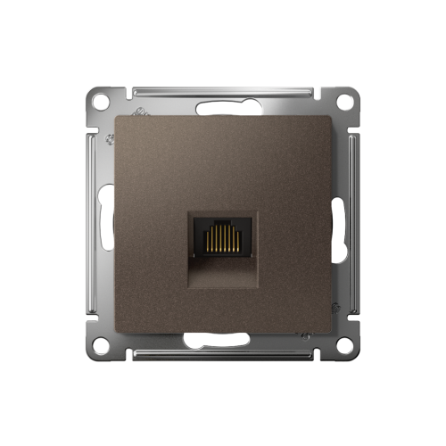 ATLASDESIGN РОЗЕТКА компьютерная RJ45 кат. 6A, механизм, МОККО