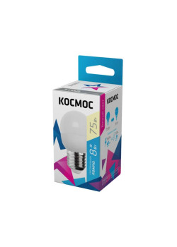 Лампа светодиодная GL45 8Вт 220В E27 3000К Космос Lksm_LED8wGL45E2730