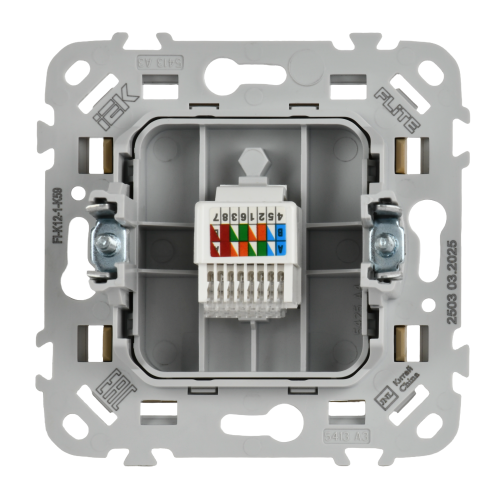 FLITE Розетка компьютерная RJ45 категория 5Е UTP РК5е-1-0-ФлХ хаки IEK FLITE Розетка компьютерная RJ45 категория 5Е UTP РК5е-1-0-ФлХ хаки IEK