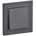 BRITE Выключатель 1-клавишный 10А в сборе ВСР10-1-0-БрГ графит IEK BRITE Выключатель 1-клавишный 10А в сборе ВСР10-1-0-БрГ графит IEK