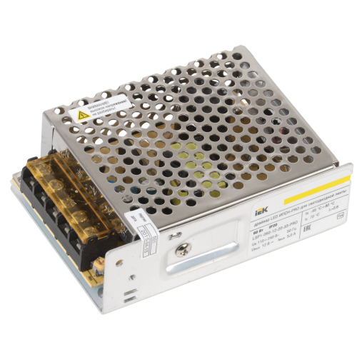 Драйвер LED ИПСН-PRO 60Вт 12В блок-клеммы IP20 IEK