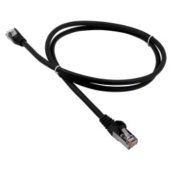 Патч-корд Lanmaster LAN-PC45/S5E-15-BK FTP вилка RJ-45-вилка RJ-45 кат.5е 15м чёрный ПВХ (уп.:15шт)