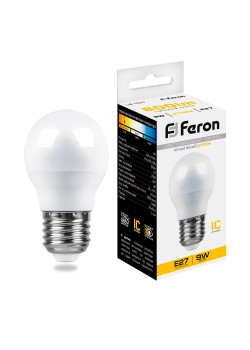 Лампа светодиодная Feron LB-550 Шарик E27 9W 175-265V 2700K
