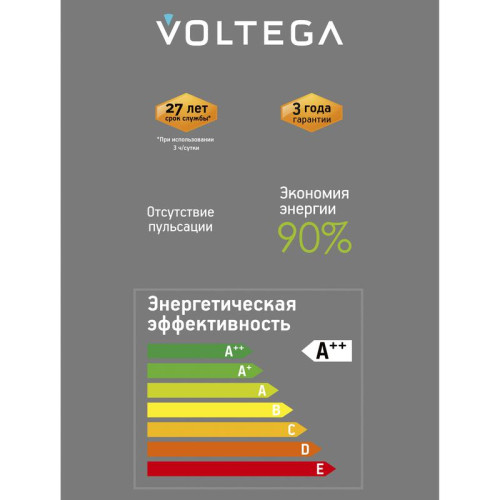 Лампа светодиодная филаментная Loft 271 G125 5Вт 1800К E27 DIM Voltega 8558 Лампа светодиодная филаментная Loft 271 G125 5Вт 1800К E27 DIM Voltega 8558