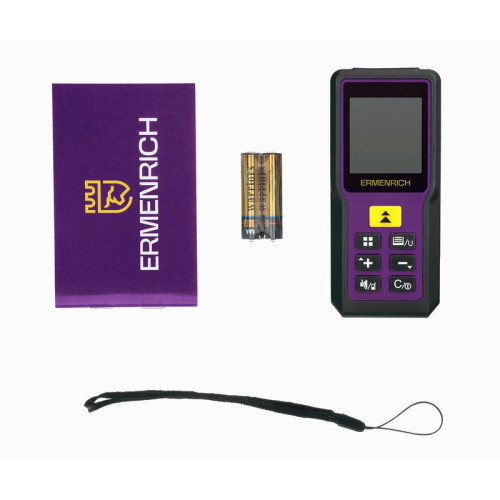 Рулетка лазерная Reel PRO GM60 фиолет. Ermenrich 84645