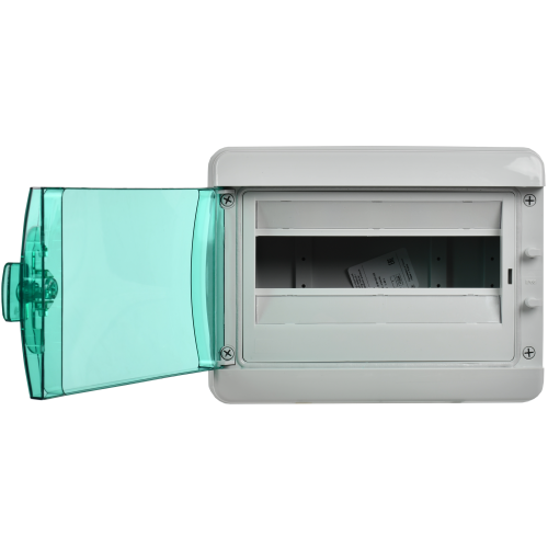 TEKFOR Корпус пластиковый КМПн-12 IP65 зеленая прозрачная дверь IEK