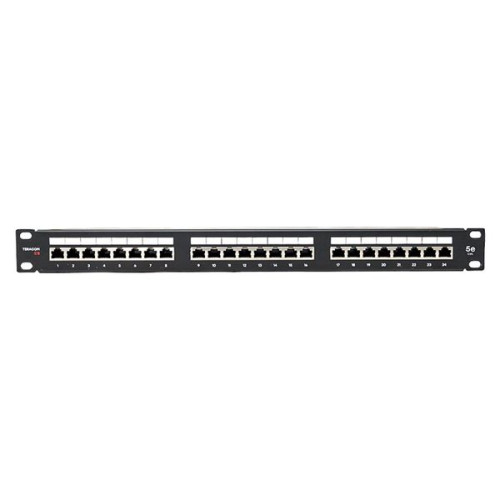 Патч-панель TERACOM PRO 19'' Cat.5E 1U полный экран STP 24 порта RJ-45 Dual IDC с органайзером Патч-панель TERACOM PRO 19'' Cat.5E 1U полный экран STP 24 порта RJ-45 Dual IDC с органайзером