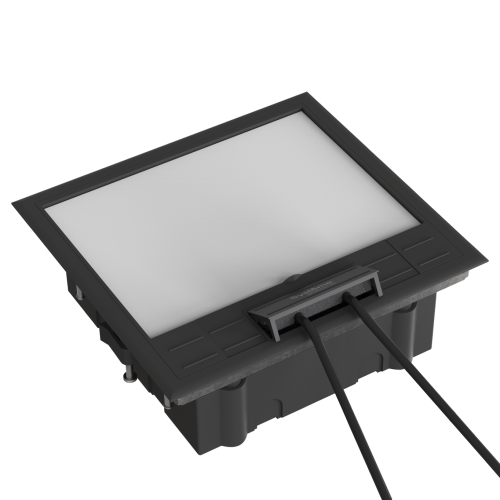 MultiDesk Люк на 12 модулей IP40 для фальшпола с монтажной коробкой, тип MDK10
