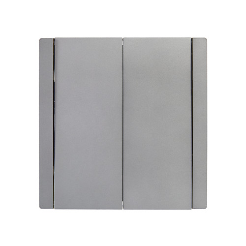 FORTE&PIANO Выключатель 2-клавишный 10А FP505 сталь IEK FORTE&PIANO Выключатель 2-клавишный 10А FP505 сталь IEK