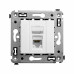 Компьютерная розетка RJ-45 в стену, кат.5e одинарная, Avanti, белоеоблако Компьютерная розетка RJ-45 в стену, кат.5e одинарная, Avanti, белоеоблако