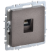 BRITE Розетка компьютерная RJ45 кат.6 РК11-БрТБ темная бронза IEK