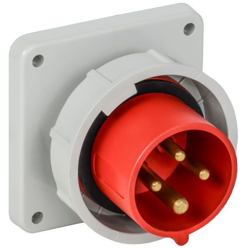 Вилка встраиваемая ССИ-3142 16А-6ч 380В 3P+PE IP67 IEK