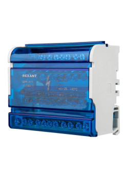 Шина на DIN-рейку в корпусе (кросс-модуль) 4х11 Rexant 11-2304-11