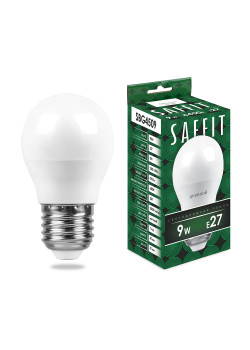 Лампа светодиодная SAFFIT SBG4509 Шарик E27 9W 230V 6400K