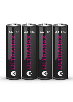 Элемент питания алкалиновый AA/LR6 1.5В Ultra Max LR6UM-B4 BL-4 (уп.4шт) ФАZА 5043022
