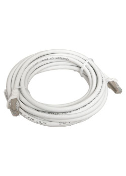 Патч-корд TERACOM CS Cat.6A экран. S/FTP LSZH белый (5,0м)