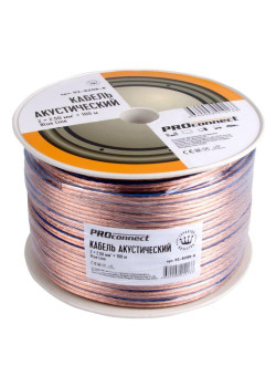 Кабель Stereo 2х2.5 BLUE LINE бухта (м) PROCONNECT 01-6208-6