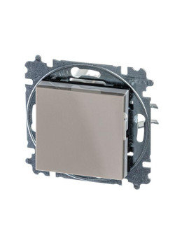 Переключатель 1-кл. СП Levit IP20 кофе макиато/бел. ABB 2CHH590645A6018