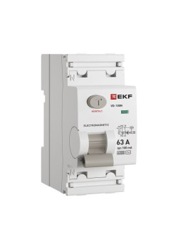 ВДТ ВД-100N 2P 63А 100мА AC эл-мех 6кА PROXIMA EKF