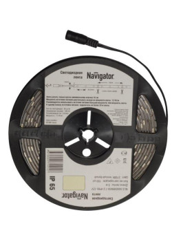 Лента светодиодная 71 420 NLS-5050R30-7.2 IP20 12B R5 7.2Вт/м (уп.5м) Navigator 71420