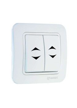 Переключатель проходной 2-кл. 1п 1мод. СП Lillium 10А IP20 бел./бел. Makel 70026