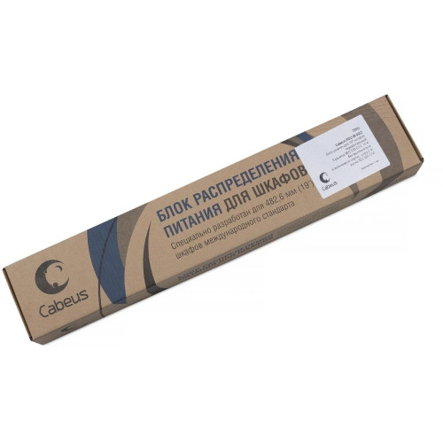 Блок распределения питания Cabeus PDU-8I-2IEC гор.размещ. 8xC13 10A IEC-320-C14 2м