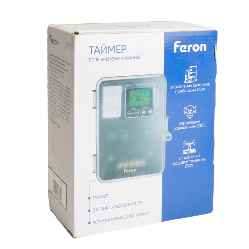 Таймер (реле времени) Feron TM101 13800W двухзонный Таймер (реле времени) Feron TM101 13800W двухзонный