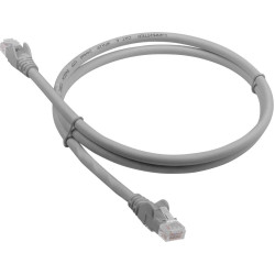 Патч-корд Lanmaster LAN-PC45/U6-0.3-GY UTP RJ-45 вил. кат.6 0.3м серый LSZH